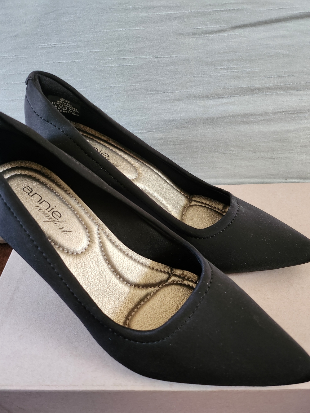 Annie Black Pointed Toe Women’s Pumps